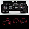 92401-01 Aviator Series Direct-Fit Gauge Kit, Ford Truck, Black - image 1