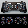 98121-05 CFR Blueline Series Direct-Fit Gauge Kit, Dodge Truck, Blue - image 1