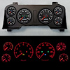 98411-01 Aviator Series Direct-Fit Gauge Kit, Dodge Truck, Black - image 1