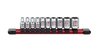 10PC 1/4"DR SOCK SET SAE - image 3