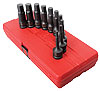 10pc. Metric Impact Hex Driver Set 1/2" Drive - image 1