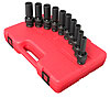 10pc. Metric Universal Deep Impact Socket Set 1/2" Drive - image 1