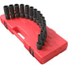 15pc. 12-Point Metric Universal Deep Impact Socket Set 1/2" Drive - image 1