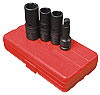 4pc. SAE & Metric Deep Thin Wall Flip Socket Set 1/2" Drive - image 1