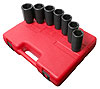 7pc. Metric Spindle Nut Impact Socket Set 1/2" Drive - image 1