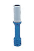 17mm Extra Thin Wall Deep Wheel Protector Impact Socket Light Blue - image 1