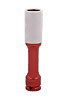 21mm Extra Thin Wall Deep Wheel Protector Impact Socket Red - image 1