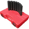 8pc. SAE 5" Extra Long Deep Impact Socket Set 1/2" Drive - image 1