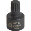 M10 Stubby Triple Square Impact Socket 3/8" Drive - image 1