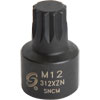 M12 Stubby Triple Square Impact Socket 3/8" Drive - image 1