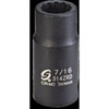 7/16" 12-Point Semi-Deep Impact Socket 3/8" Drive - image 1
