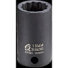 16mm 12-Point Semi-Deep Impact Socket 3/8" Drive - image 1