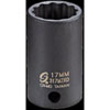 17mm 12-Point Semi-Deep Impact Socket 3/8" Drive - image 1