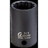 3/4" 12-Point Semi-Deep Impact Socket 3/8" Drive - image 1