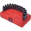 13pc. 12-Point Metric Semi-Deep Impact Socket Set 3/8" Drive - image 1