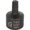 T40 Stubby Internal Star Impact Socket 3/8" Drive - image 1