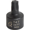 T47 Stubby Internal Star Impact Socket 3/8" Drive - image 1
