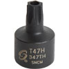 T47H Stubby TAMPR Internal Star Impact Socket 3/8" Drive - image 1