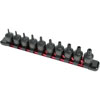 10pc. Stubby TAMPR Impact Star Bit Socket Set 3/8" Drive - image 1