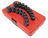 16pc. SAE & Metric Stubby Impact Hex Driver Set 3/8" Drive - image 1