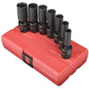 7pc. SAE Universal Deep Impact Socket Set 3/8" Drive - image 1