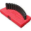 13pc. 12-Point Metric Deep Impact Socket Set 3/8" Drive - image 1