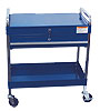 Service Cart with Locking Top & Drawer Blue - image 1