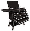 Heavy Duty 5 Drawer Service Cart Black - image 1