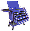 Heavy Duty 5 Drawer Service Cart Blue - image 1
