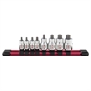 8 piece 1/4 & 3/8 in. Drive Stubby Hex Bit Socket Rail - image 1