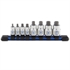 8 piece 1/4 & 3/8 in. Drive Stubby Hex Bit Socket Rail - Metric - image 1