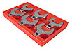 6 Pc. Jumbo SAE Crowfoot Wrench Set 1/2" Drive - image 1