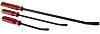 3 Pc. Professional Pry Bar Set "No-slip" grip handle design allows for maximum leverage - image 1