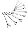 9 Pc. SAE & Metric Flare Nut Wrench Set Both SAE & Metric sizes - image 1