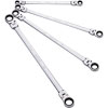4pc. SAE Extra Long Double Box Flex Head Ratcheting Wrench Set - image 1