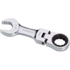 11/16" Stubby Flex Head V-Groove Combination Ratcheting Wrench - image 1
