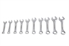 10 Pc. Fully Polished Metric Stubby Combination Wrench Set - image 1
