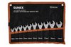 10 Pc. Fully Polished Metric Stubby Combination Wrench Set - image 2