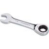 7/16" Stubby V-Groove Combination Ratcheting Wrench - image 1