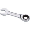 15mm Stubby V-Groove Combination Ratcheting Wrench - image 1