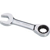 18mm Stubby V-Groove Combination Ratcheting Wrench - image 1