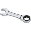 11/16" Stubby V-Groove Combination Ratcheting Wrench - image 1