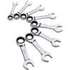 8pc. Metric Stubby Combination Ratcheting Wrench Set - image 1