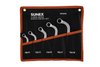 5 Pc. Fully Polished Metric S-Style Double Box Wrench Set - image 2