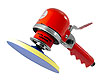 6" Dual Action Sander Rotary and orbital motion for rapid removal as well as fine finishing