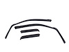 571551 In-Channel Window Visors, Front & Rear Set, Dark Smoke Finish