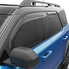 573561 In-Channel Window Visors, Front & Rear Set, Dark Smoke Finish
