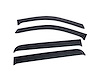 576001 In-Channel Window Visors, Front & Rear Set, Dark Smoke Finish - image 1