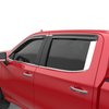 641691 Tape-On Window Visors, Front & Rear Set, Dark Smoke Finish - image 4