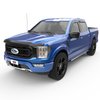 643491 Tape-On Window Visors, Front & Rear Set, Dark Smoke Finish - image 2
